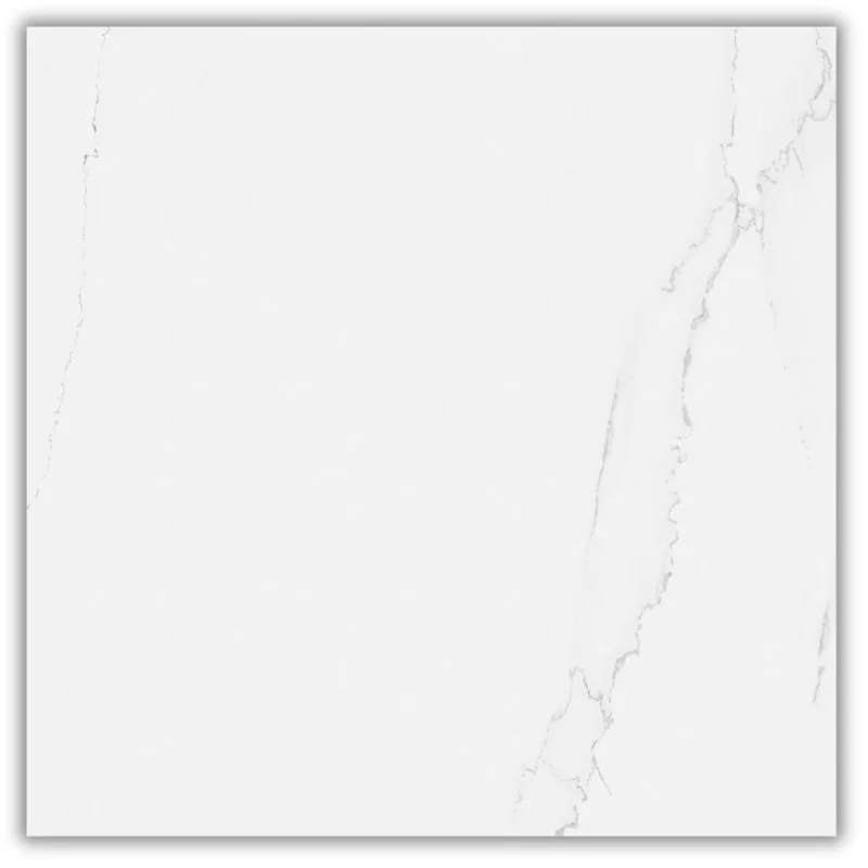 Porcelanato Acetinado Marmorizado 100x100cm Branco - Portinari Lumina Wh Act esmaltado Retificado - 6059526A