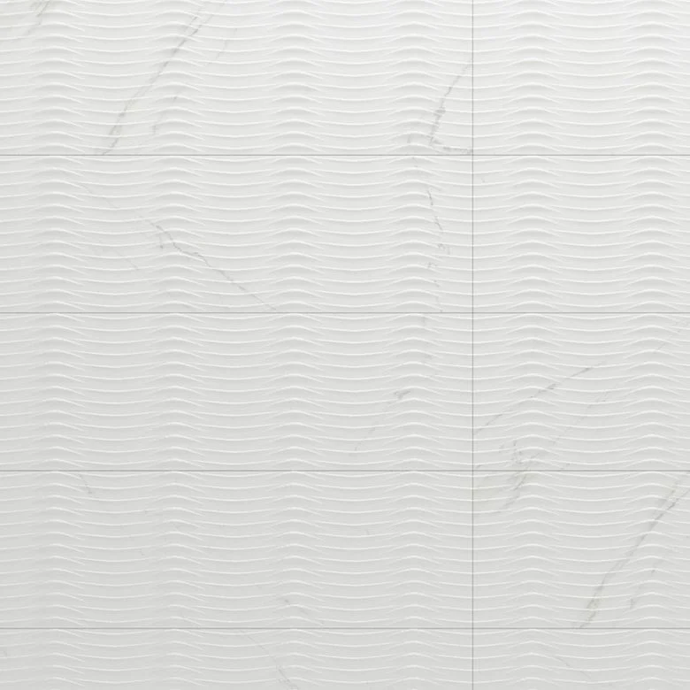 Porcelanato Portinari Sensorial Curva WH Matte 33x100 cm