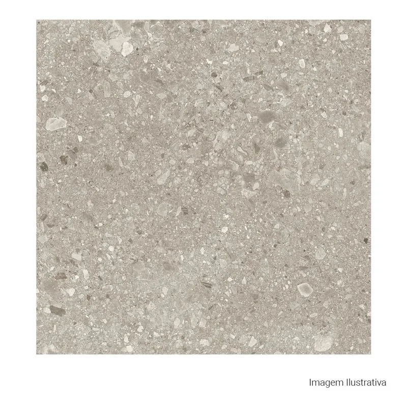 Porcelanato Pedra Natural 120X120Cm Grey Portinari Caminho Retificado - 6063430A