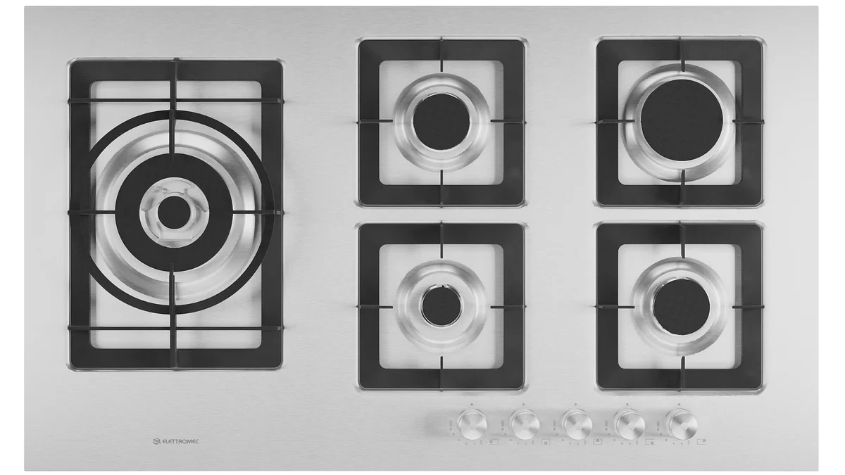 Cooktop Quadratto 5 queimadores 90 cm miniatura 7